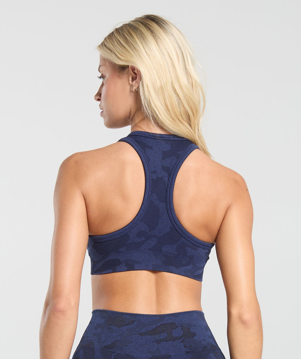 Adapt Camo Sports Bra Midnight Blue/Ash Blue