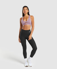 Peek A Boo Sports Bra Soft Purple