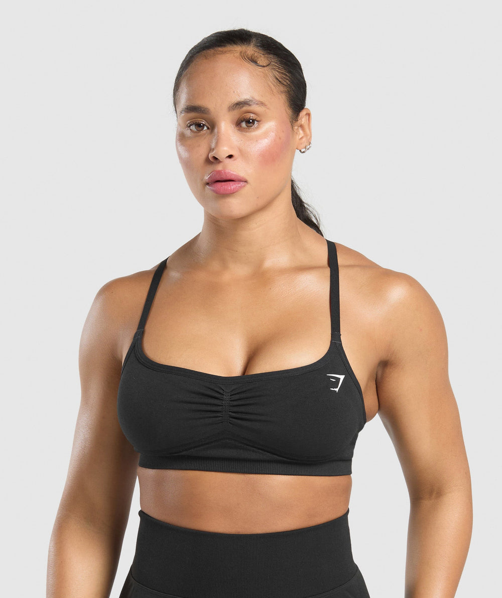 Lift Seamless Sports Bra Black/Black Marl