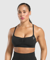 Lift Seamless Sports Bra Black/Black Marl