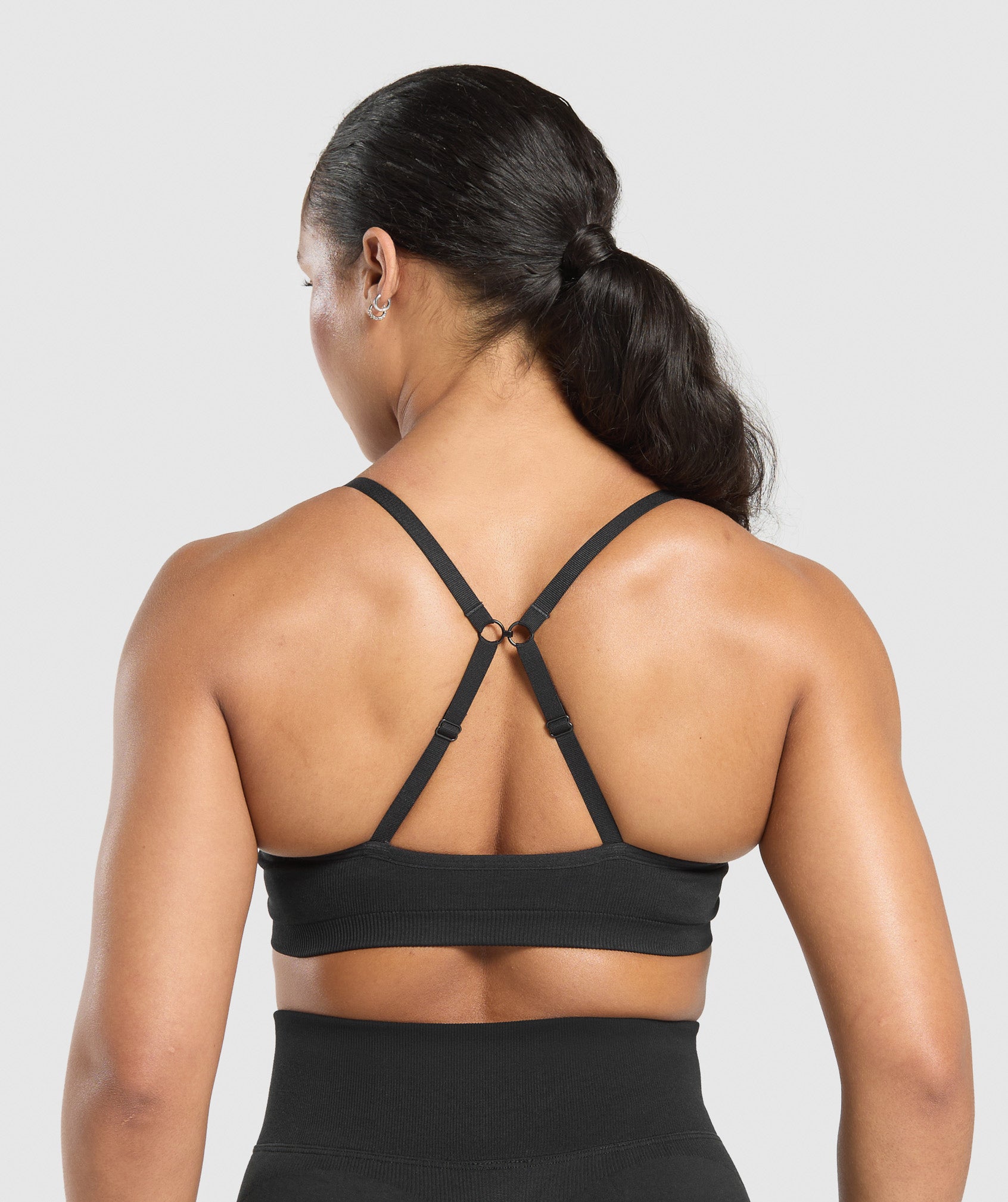 Lift Seamless Sports Bra Black/Black Marl