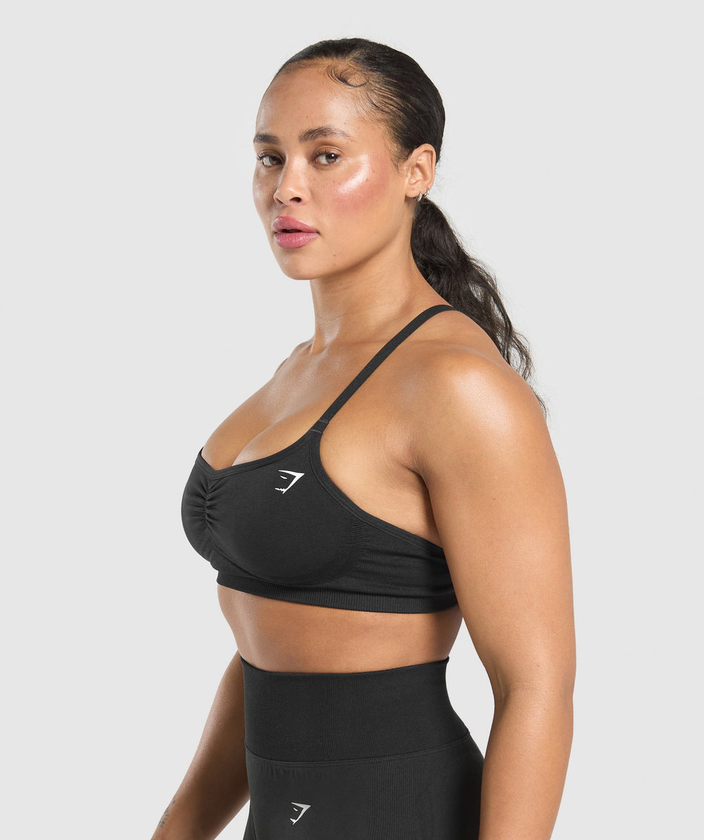 Lift Seamless Sports Bra Black/Black Marl