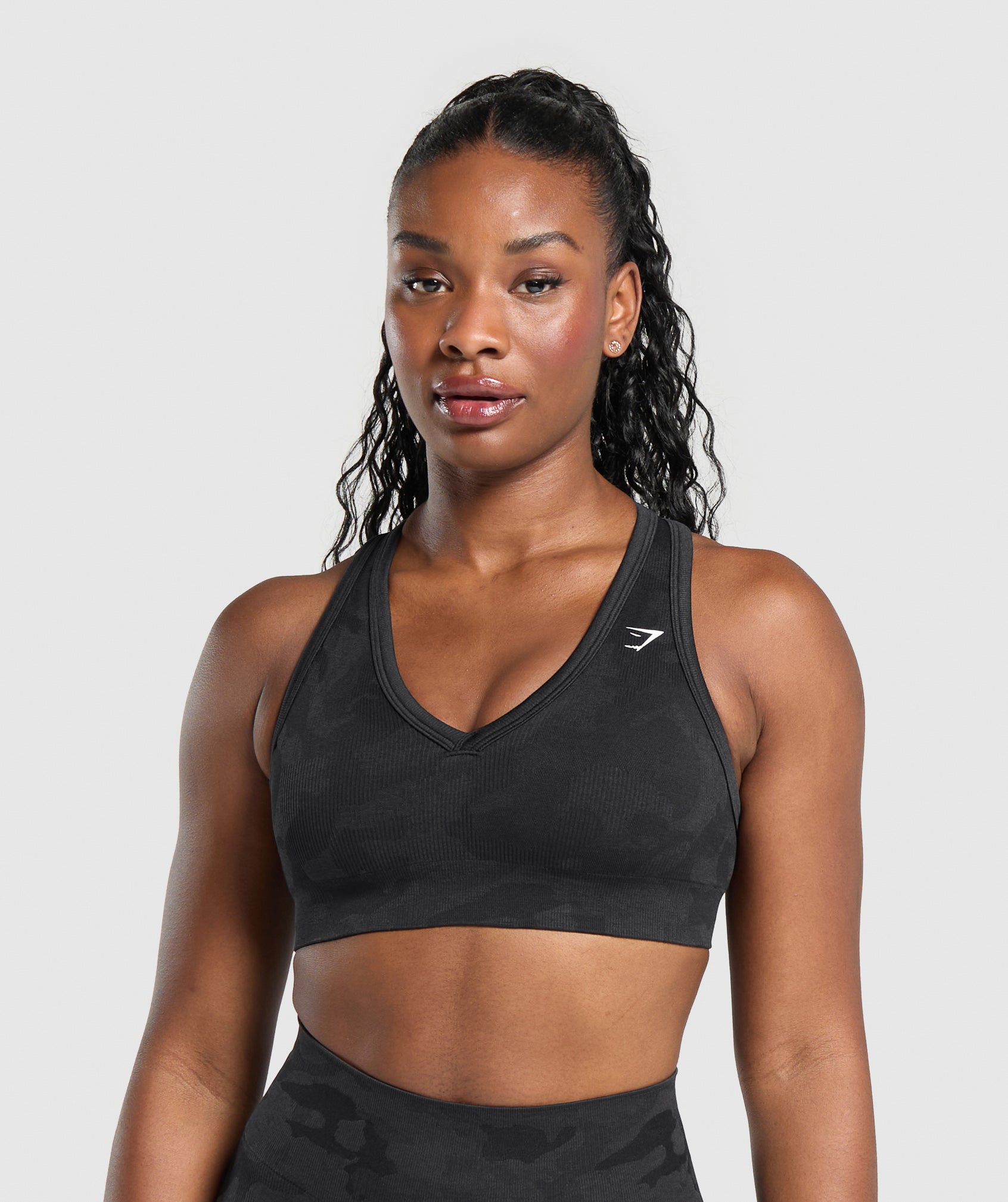 Adapt Camo Sports Bra Black/Asphalt Grey