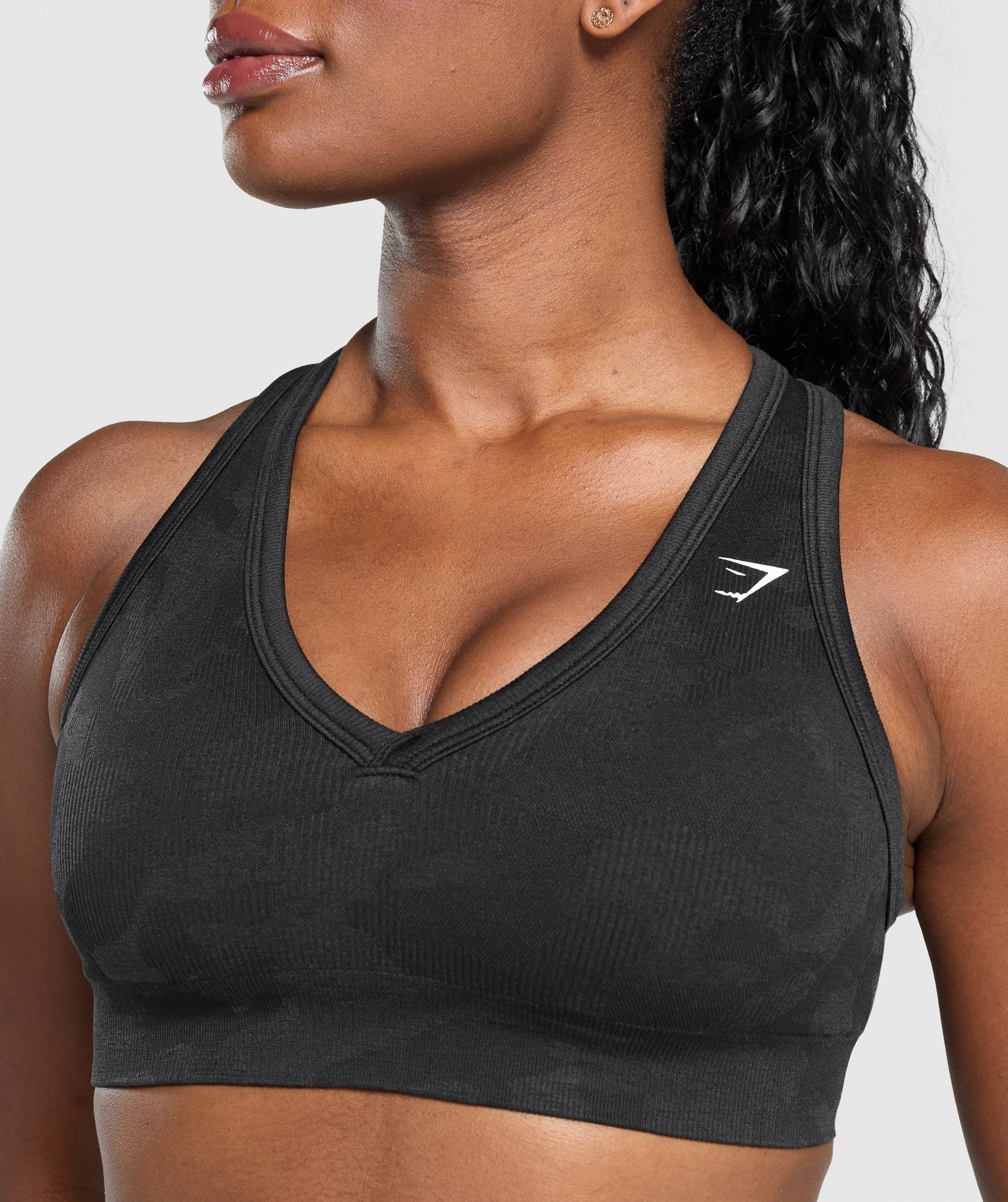 Adapt Camo Sports Bra Black/Asphalt Grey