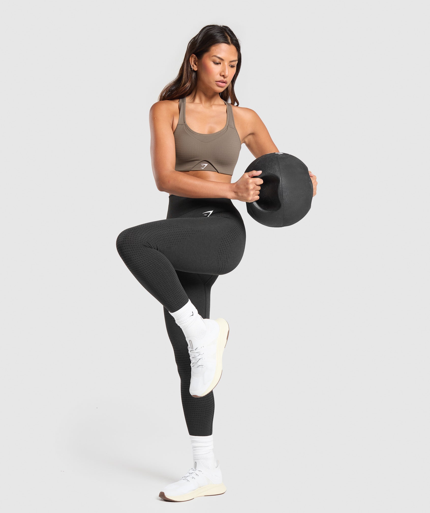 Hybrid Sports Bra Camo Brown