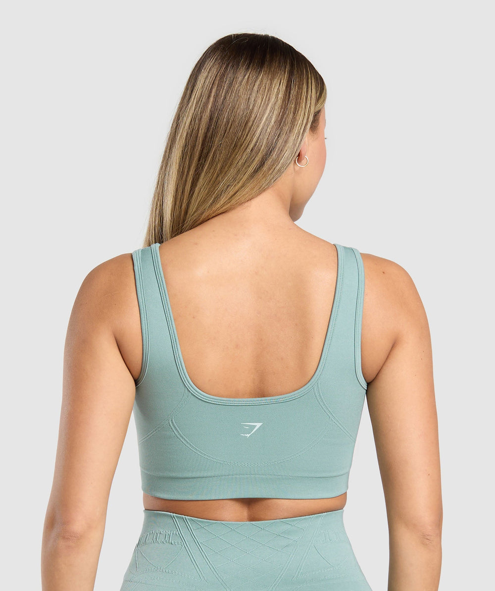 Corset Seamless Sports Bra Celeste Blue