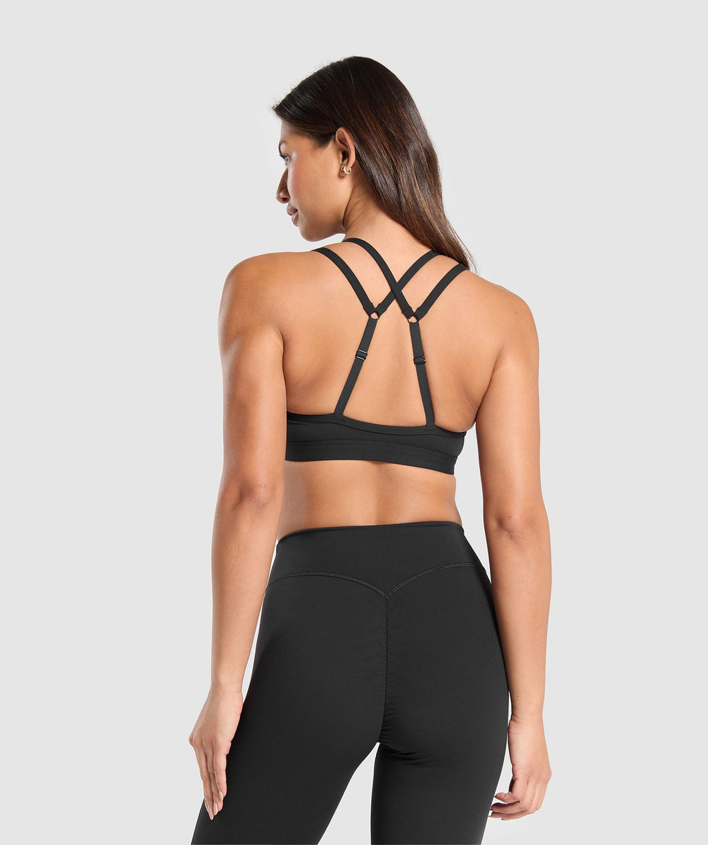 Double Up Sports Bra Black