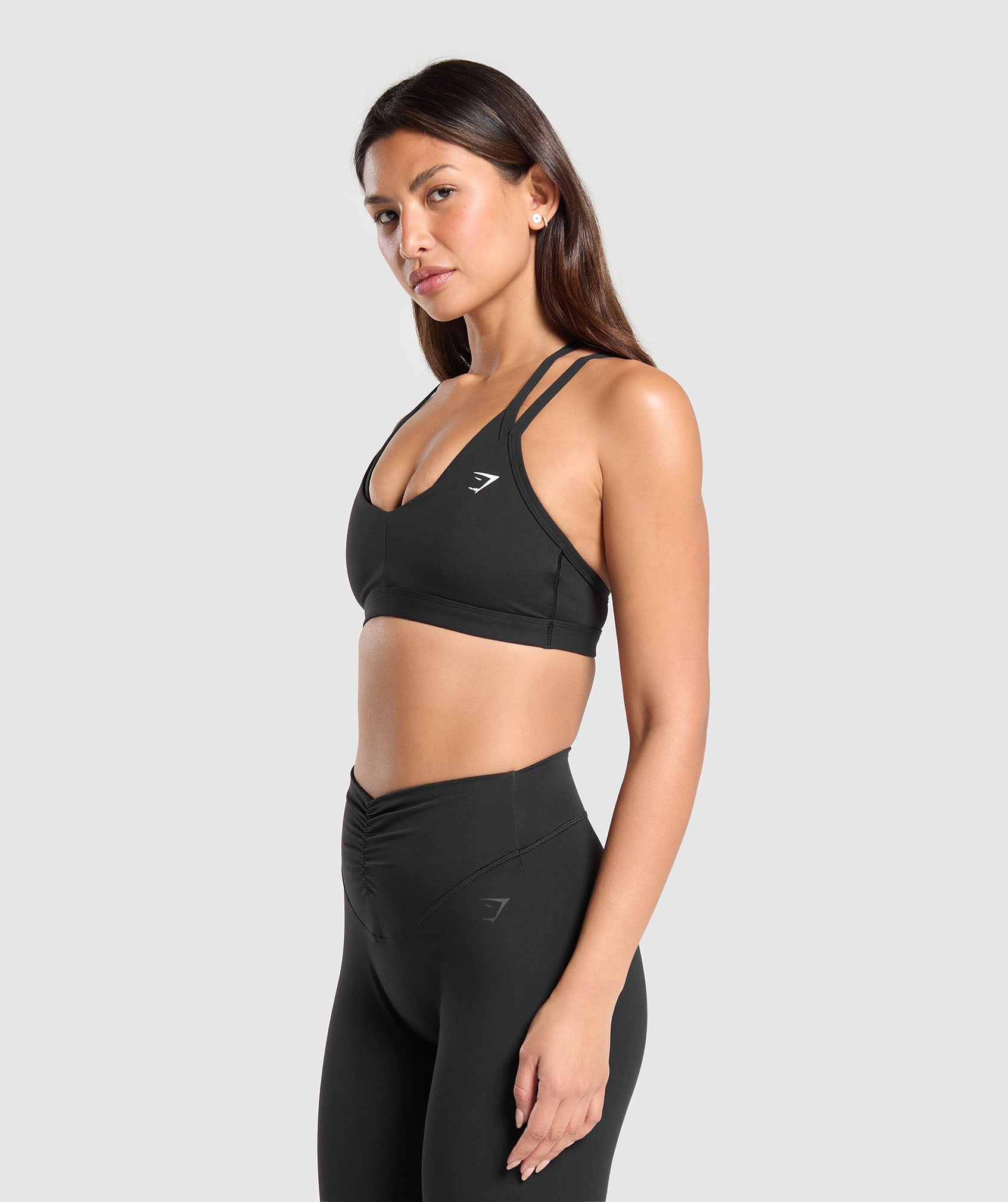 Double Up Sports Bra Black