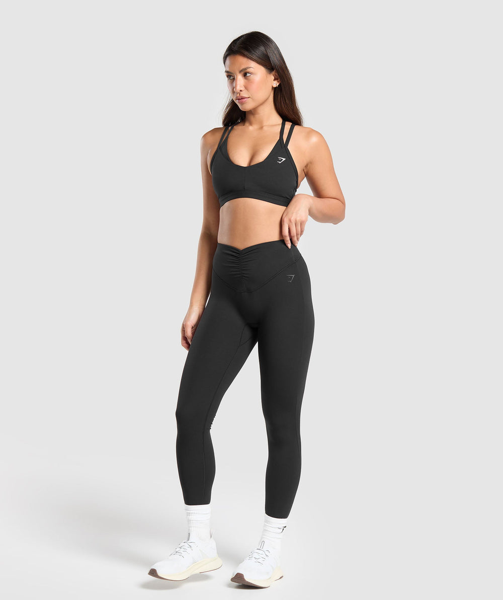 Double Up Sports Bra Black