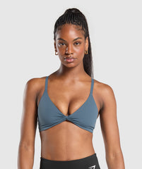 Twist Front Bralette Cargo Blue