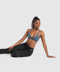 Twist Front Bralette Cargo Blue