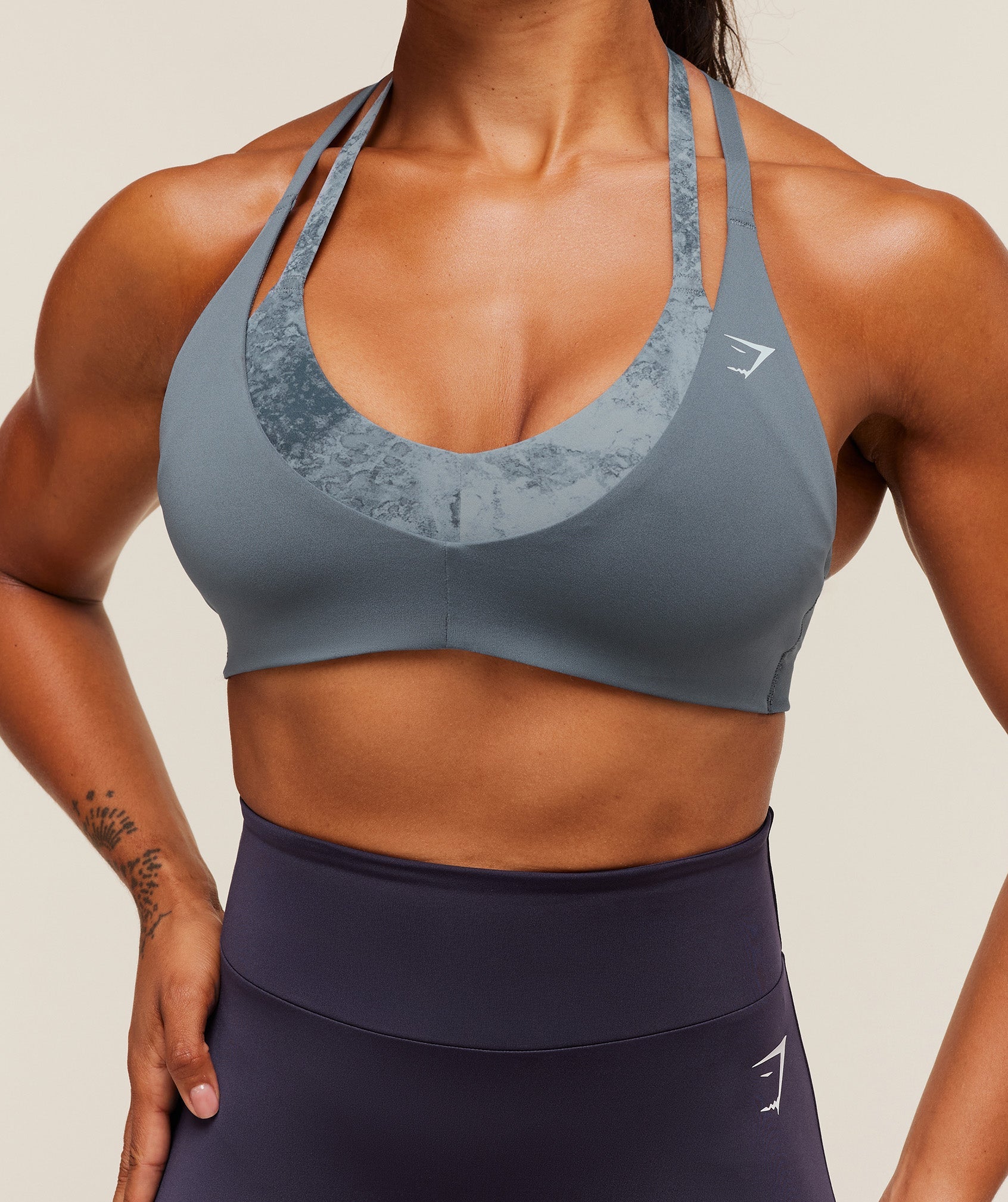 Reps T Back Sports Bra Iron Blue/Pantone Midnight Navy