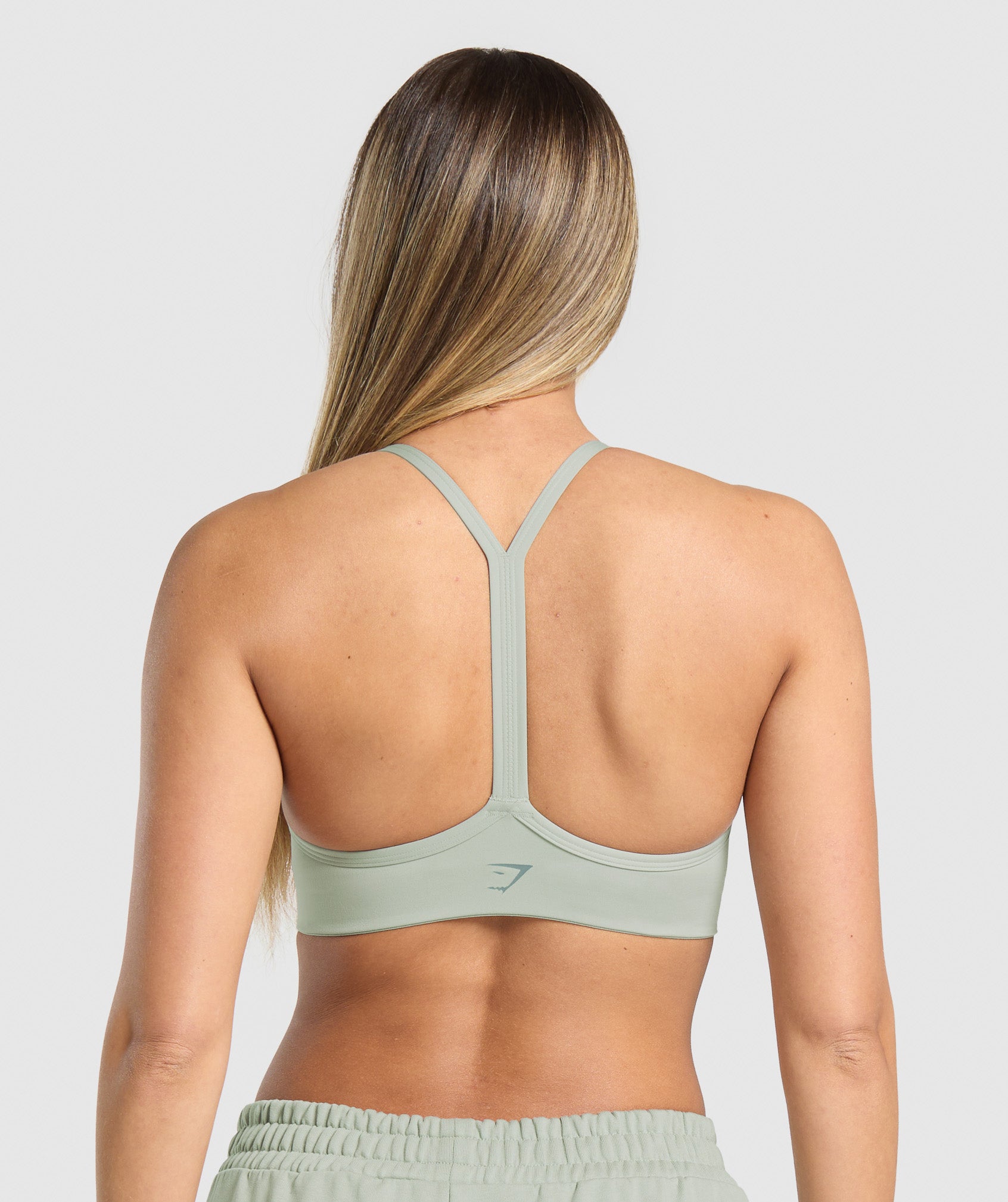 Campus Classics Graphic Sports Bra Stone Grey
