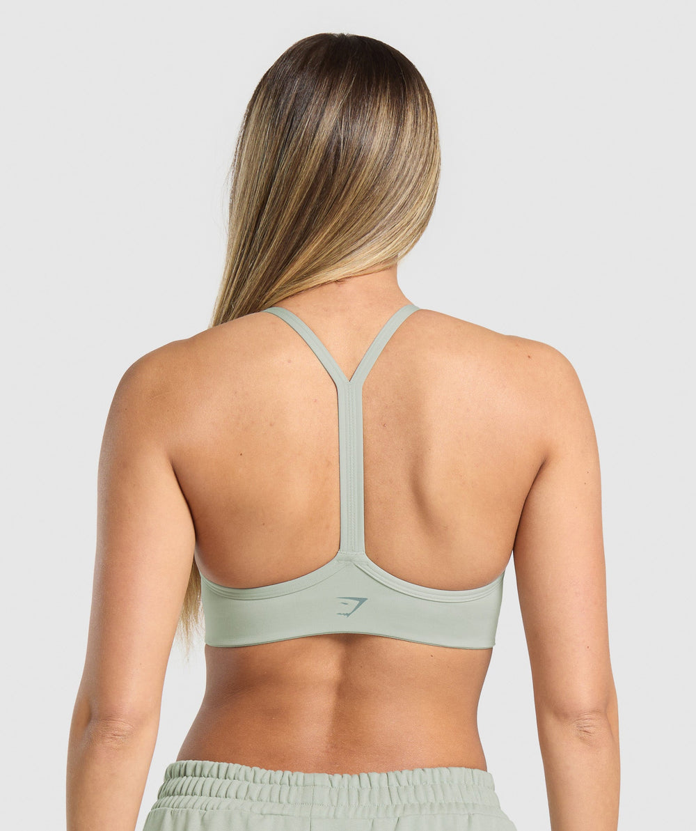 Campus Classics Graphic Sports Bra Stone Grey