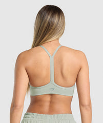 Campus Classics Graphic Sports Bra Stone Grey