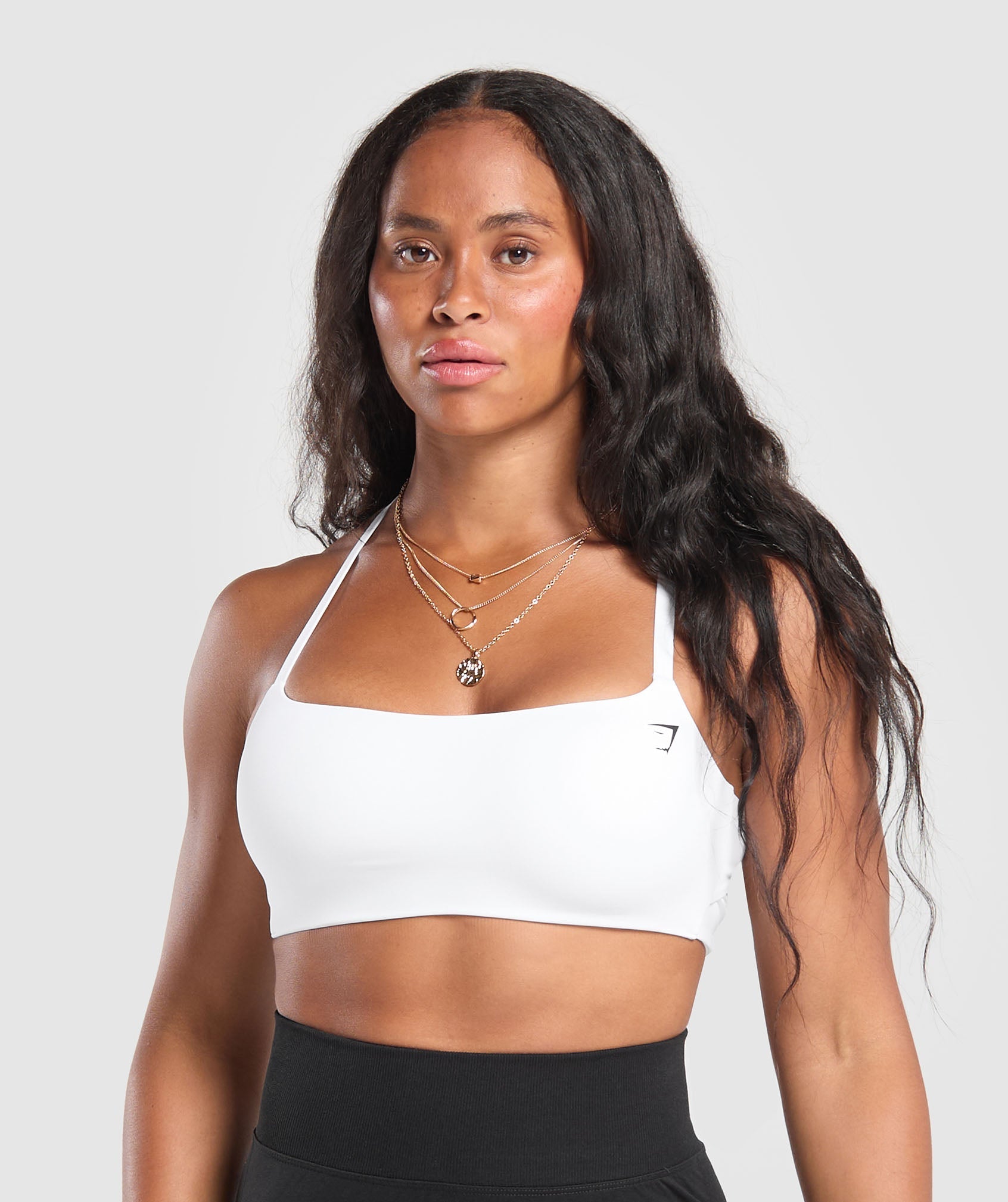 Cross Back Bra White
