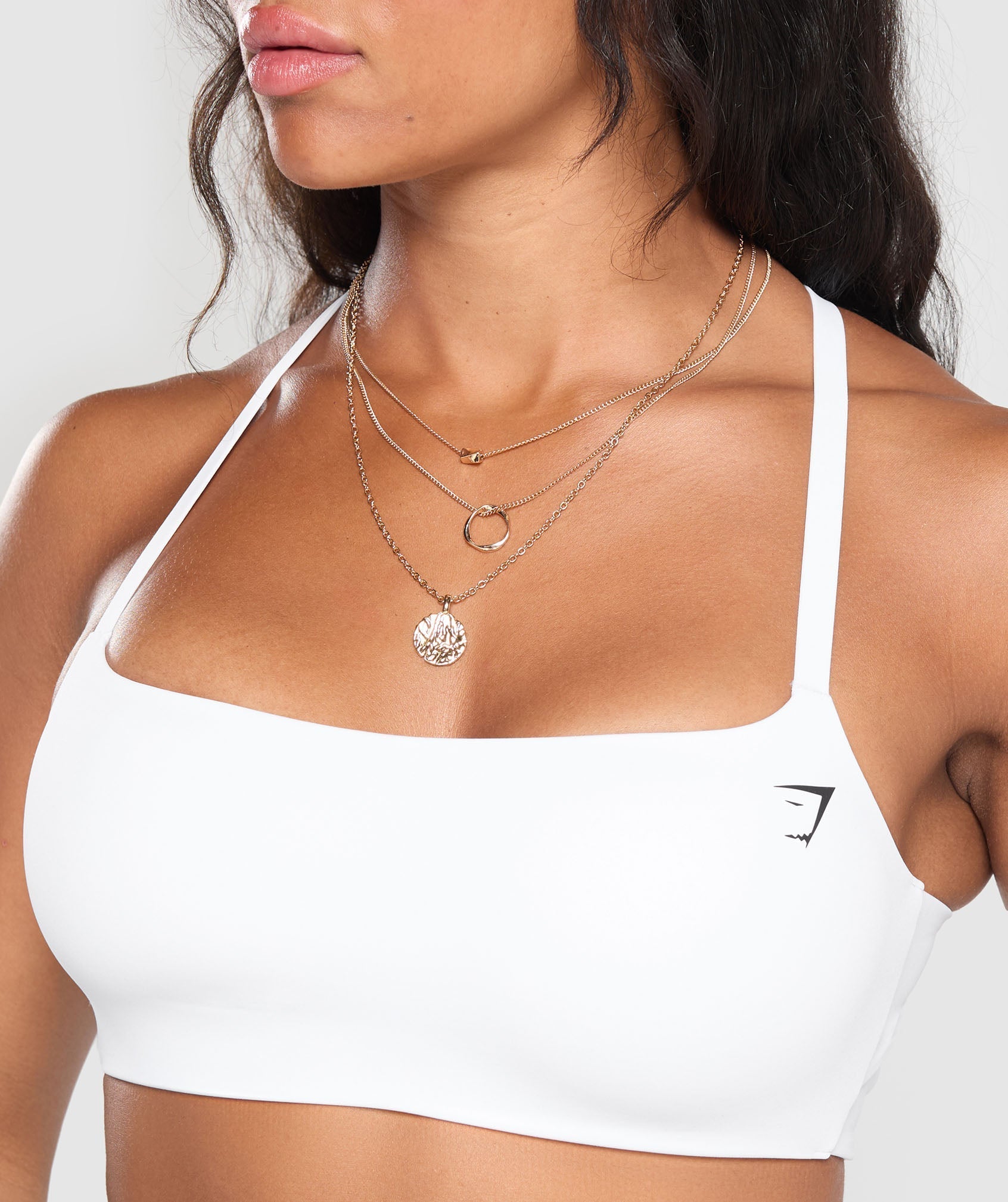 Cross Back Bra White