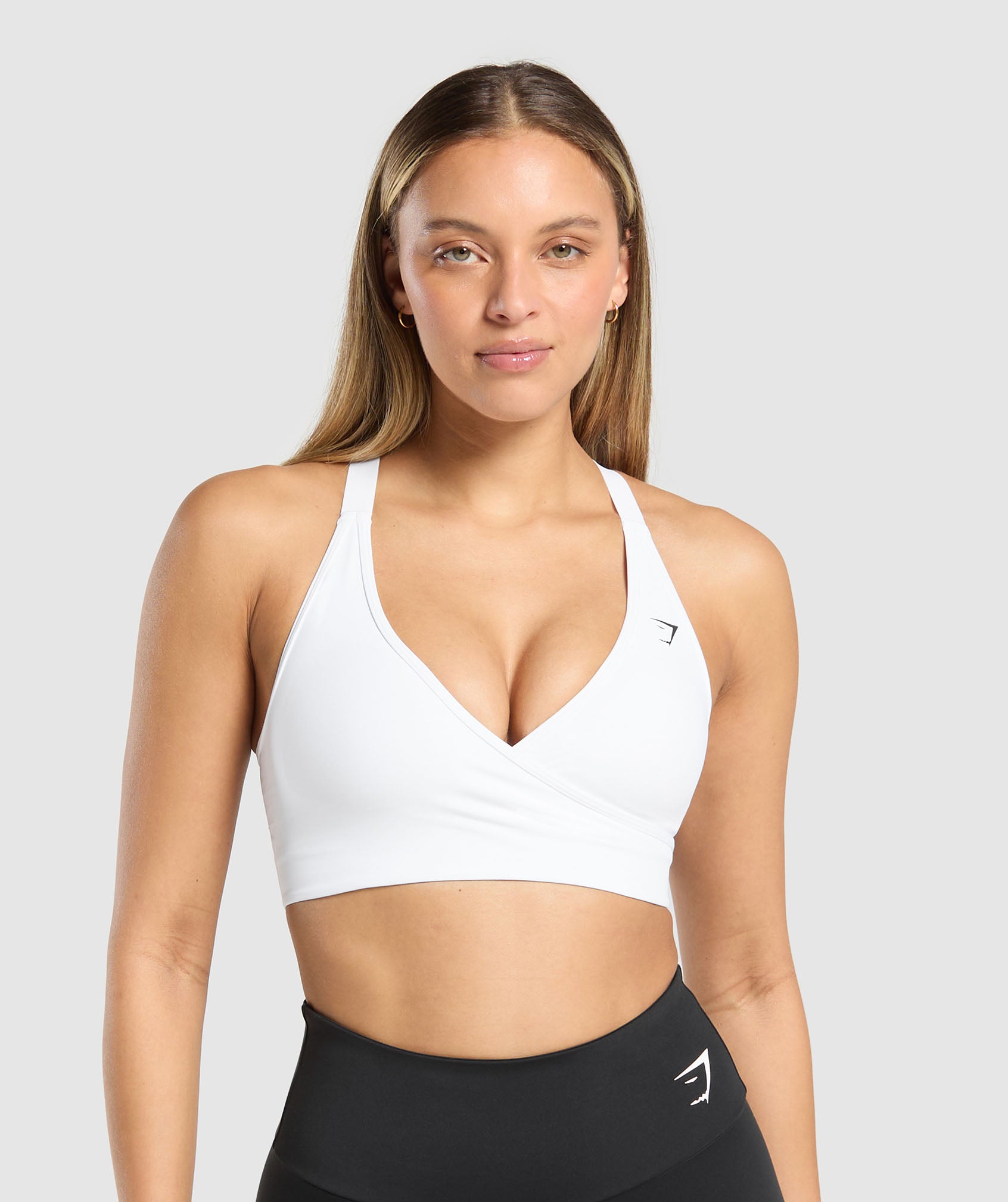 Wrap Sports Bra White