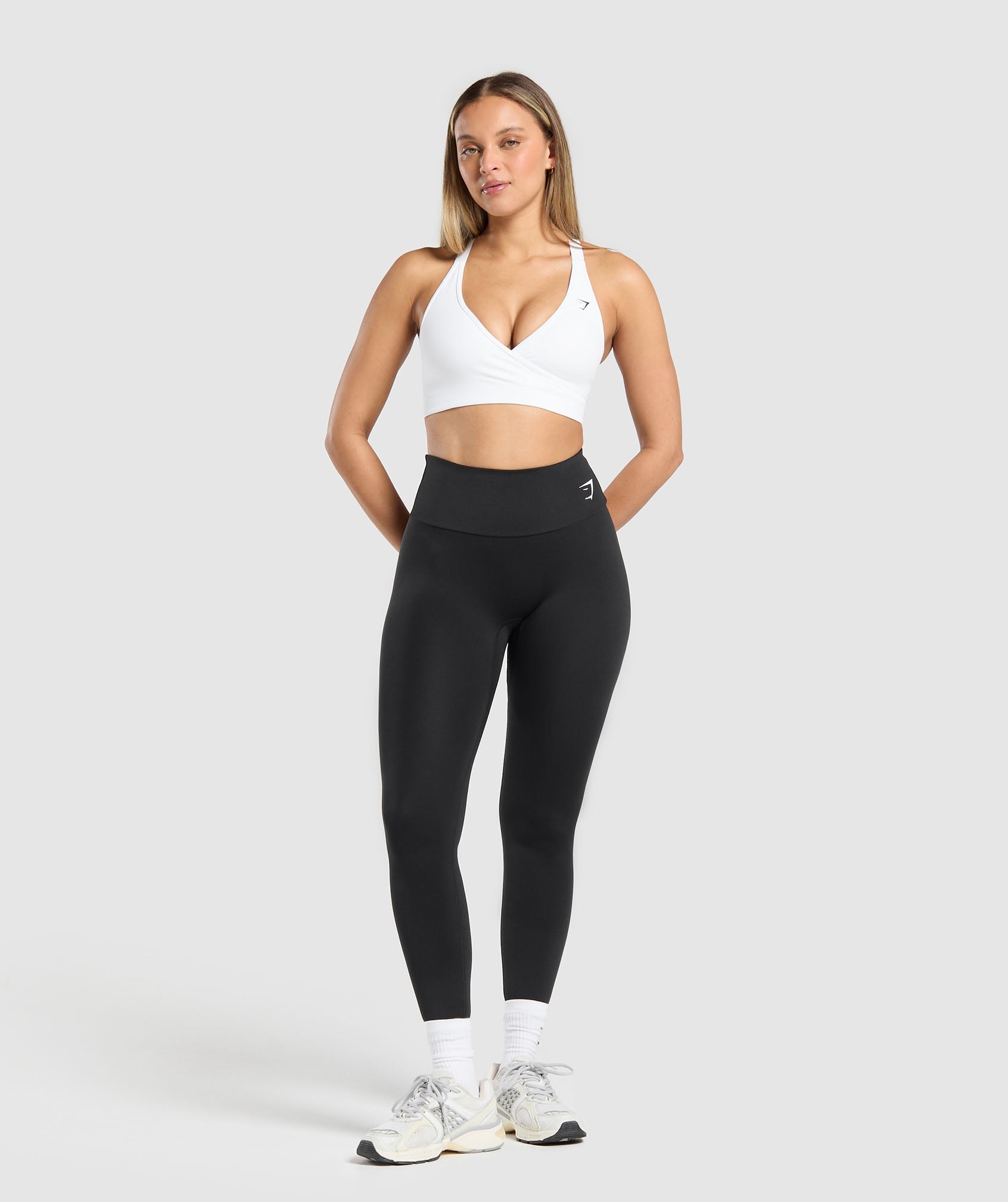 Wrap Sports Bra White
