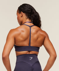 Reps T Back Sports Bra Midnight Purple/Morning Blue