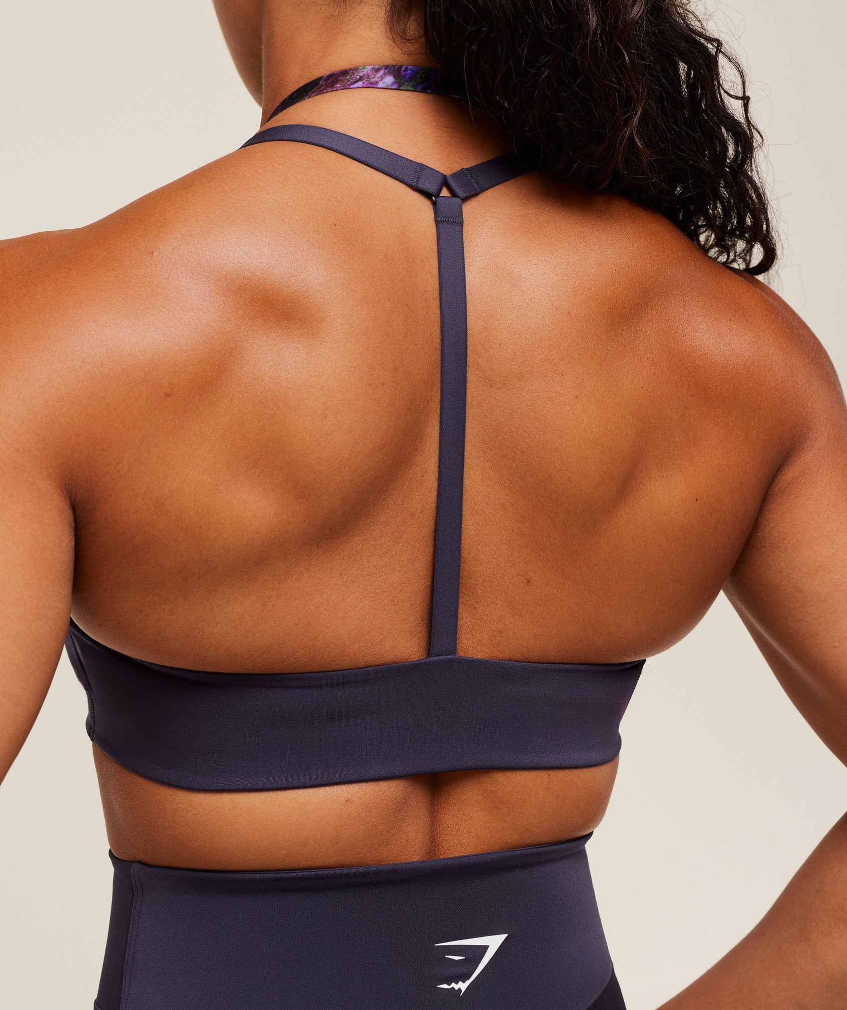 Reps T Back Sports Bra Midnight Purple/Morning Blue