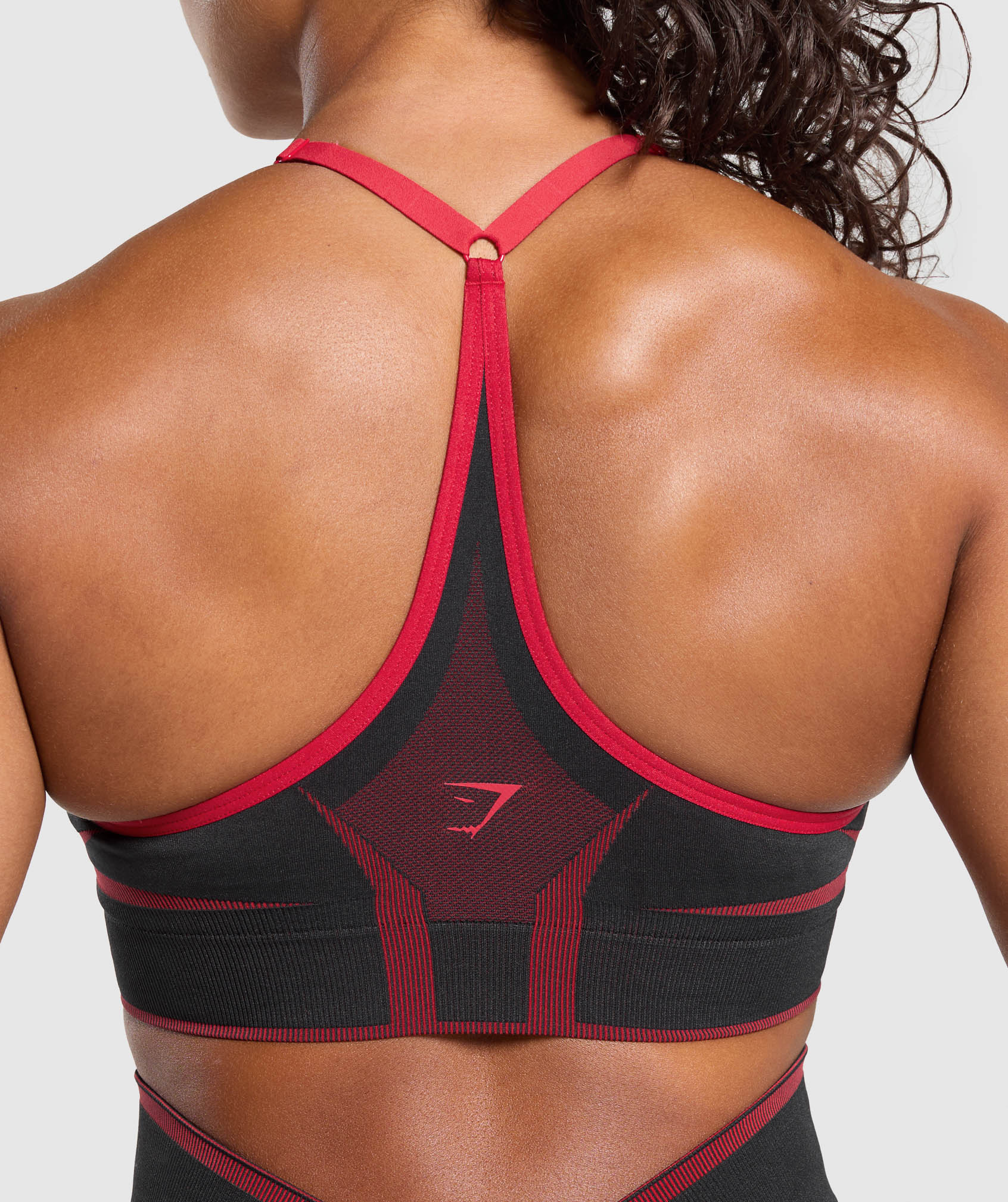 Apex Lift  Seamless Sports Bra Black/Carmine Red