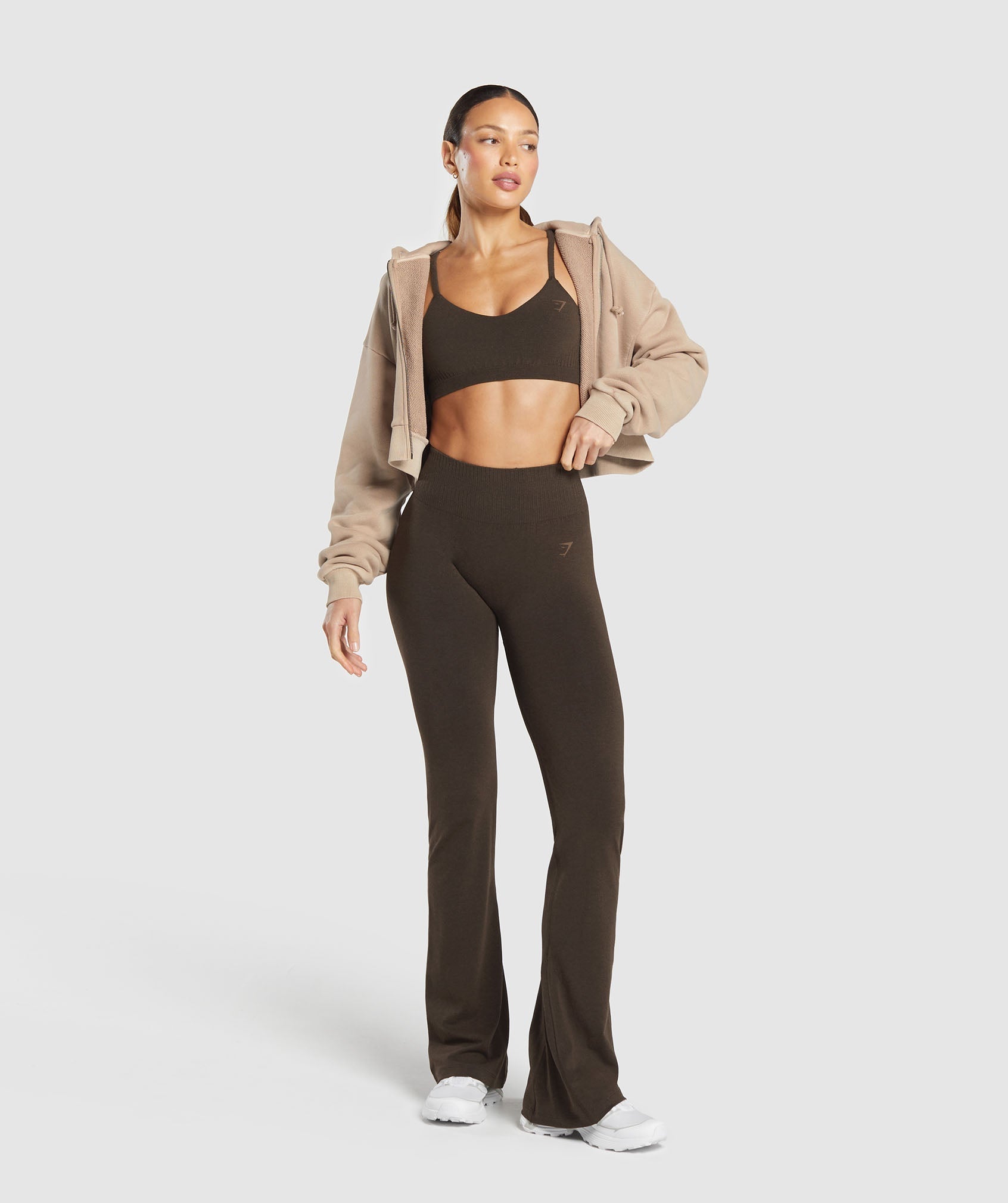 Luxe Seamless Bralette Walnut Brown Marl
