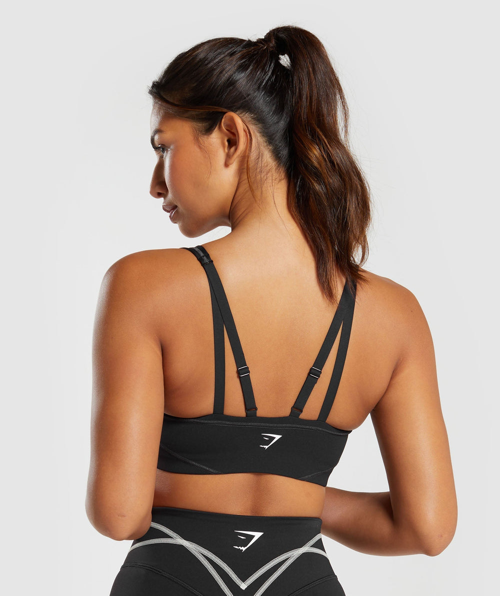Stitch Feature Sports Bra Black