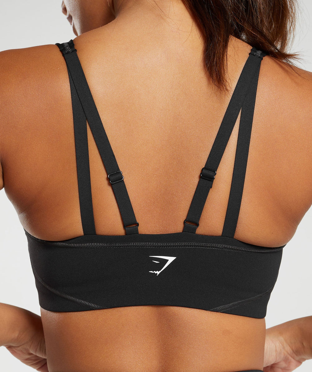 Stitch Feature Sports Bra Black