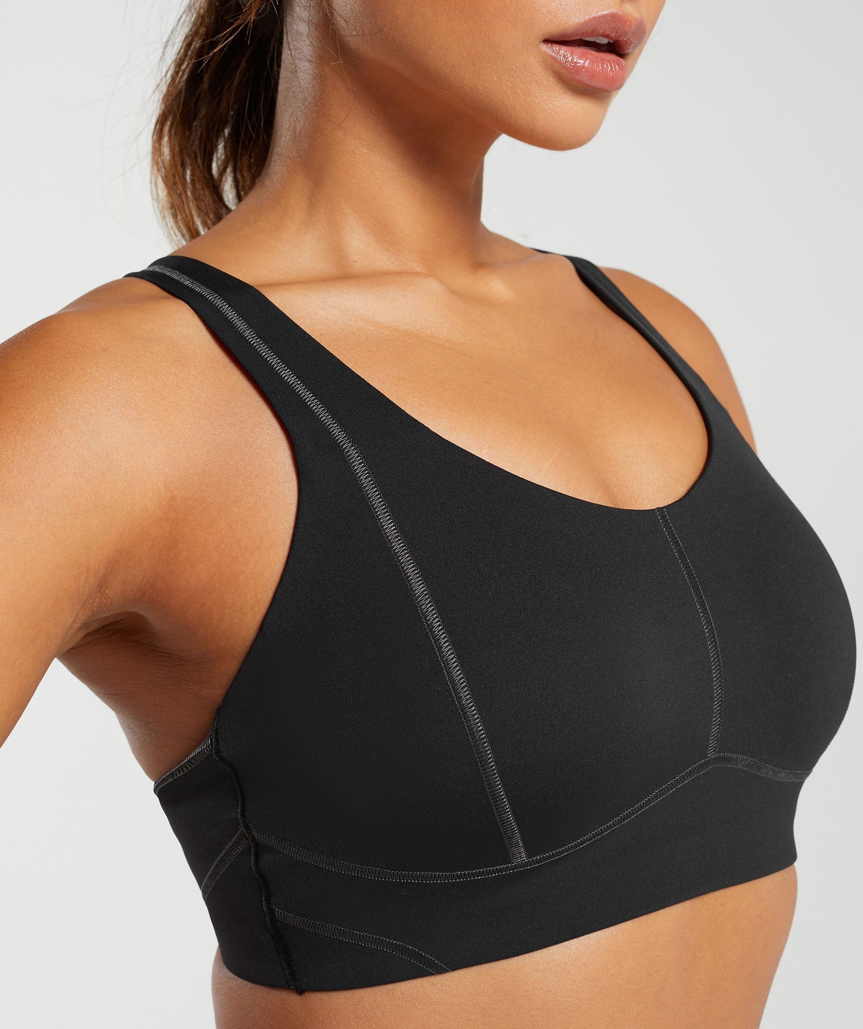 Stitch Feature Sports Bra Black