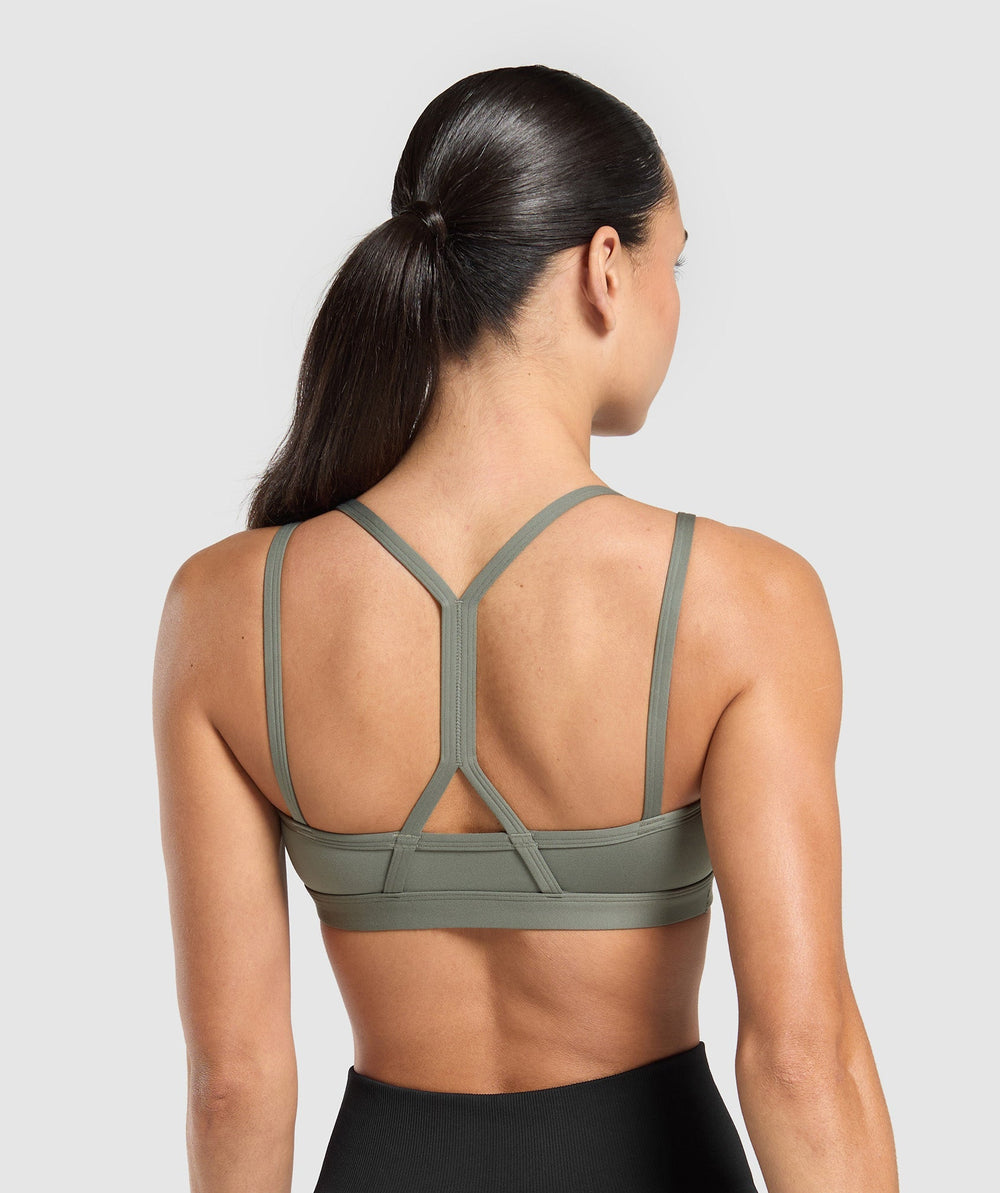 Strap Feature Sports Bra Unit Green