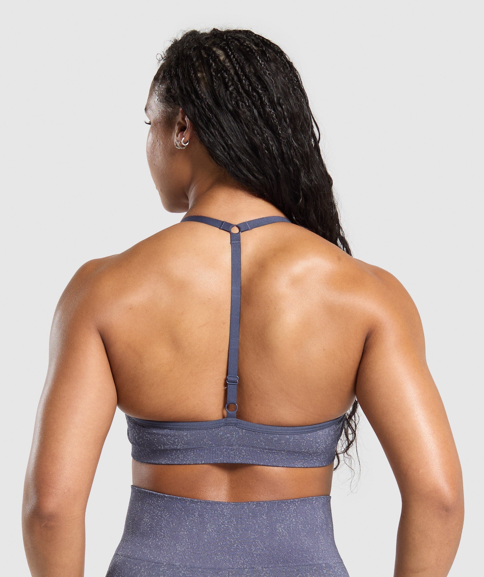 Adapt Fleck T-Back Bra Weighted Purple/Metal Purple