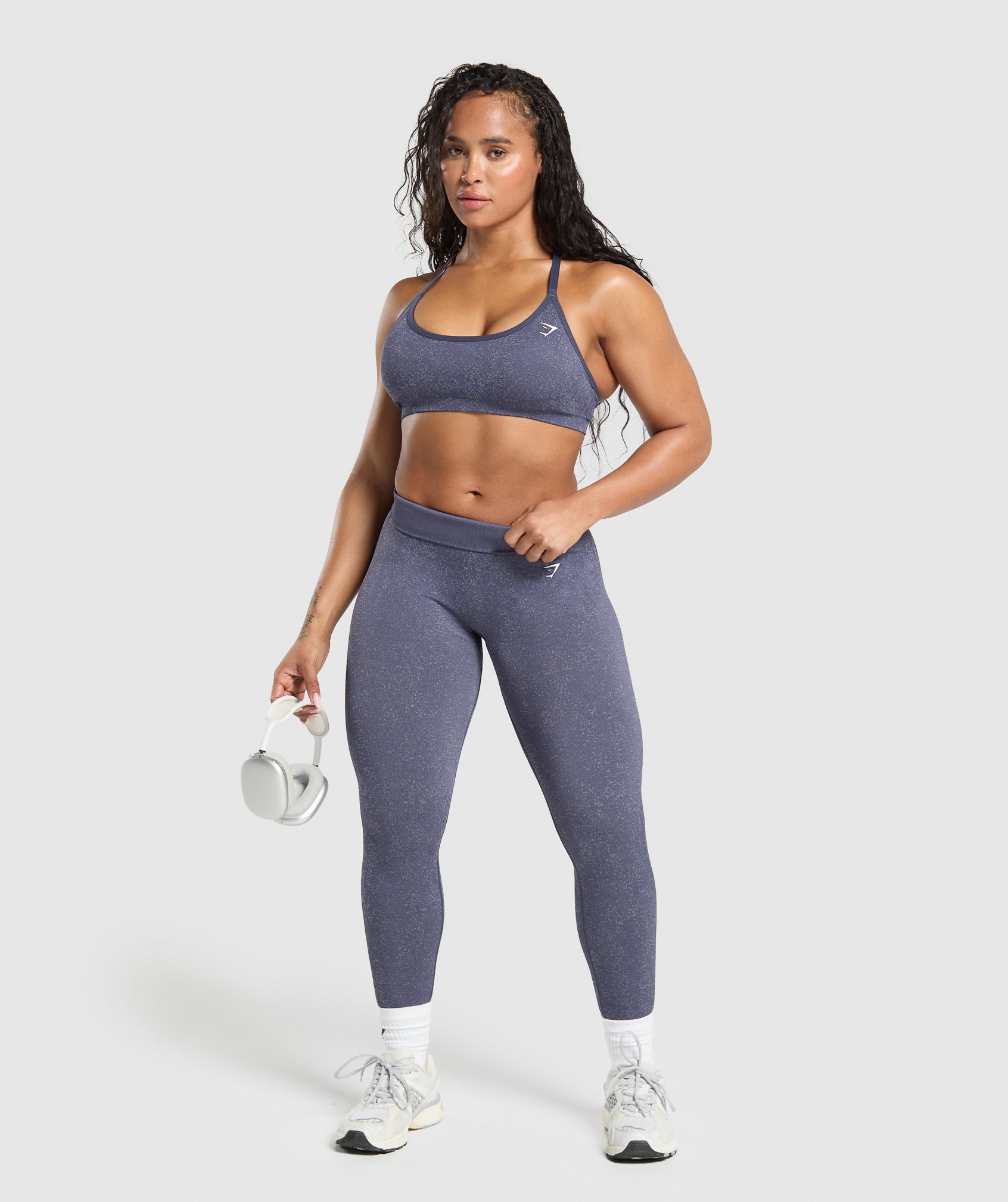 Adapt Fleck T-Back Bra Weighted Purple/Metal Purple