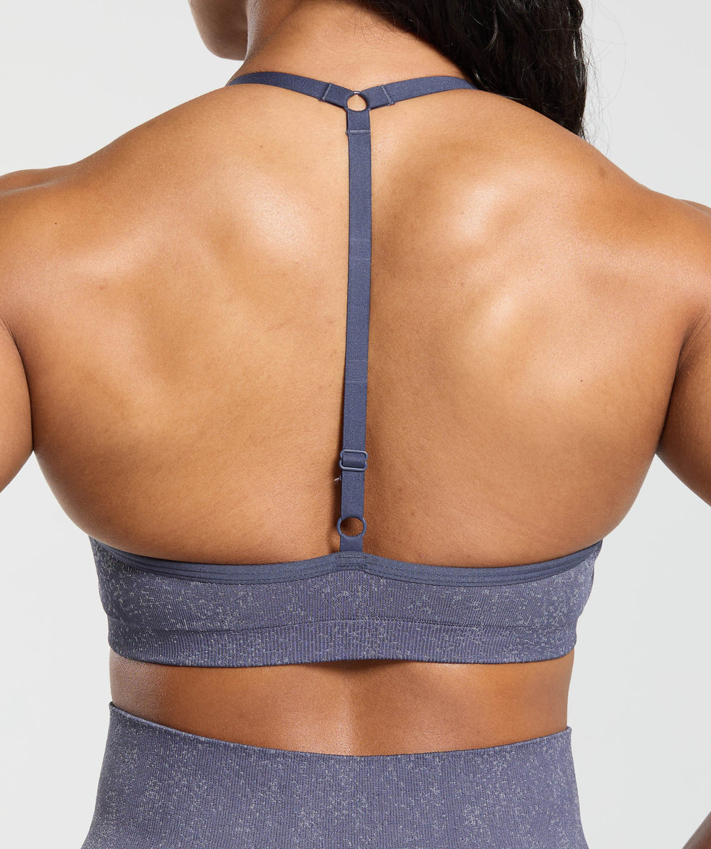 Adapt Fleck T-Back Bra Weighted Purple/Metal Purple