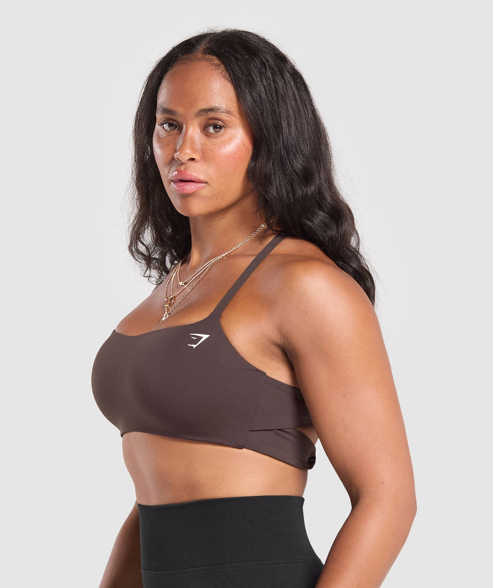 Cross Back Bra Heritage Brown