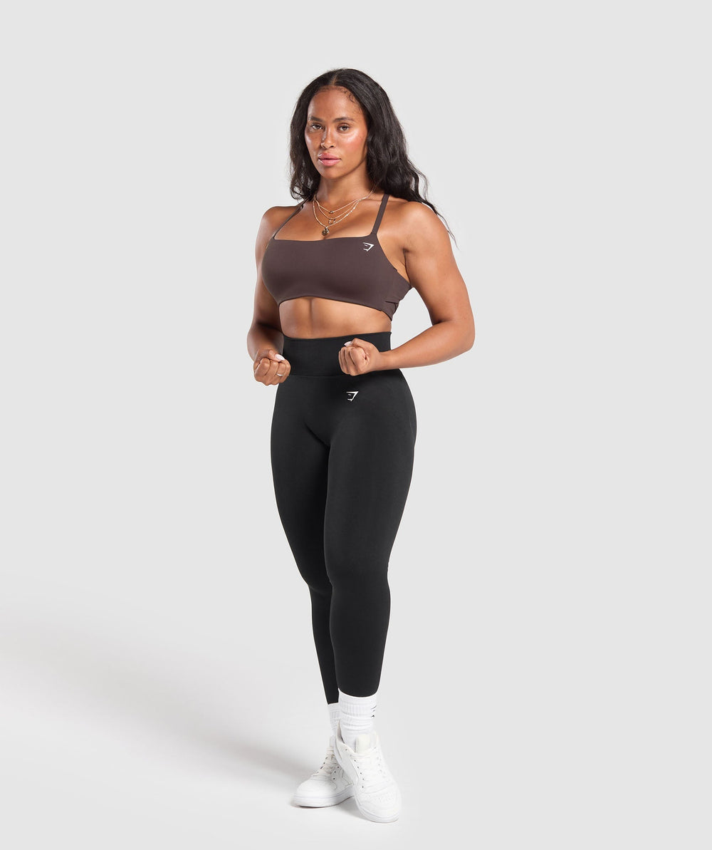 Cross Back Bra Heritage Brown