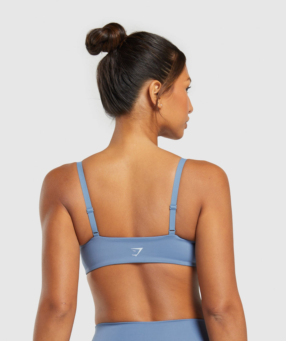 Elevate Twist Front Bralette Faded Blue