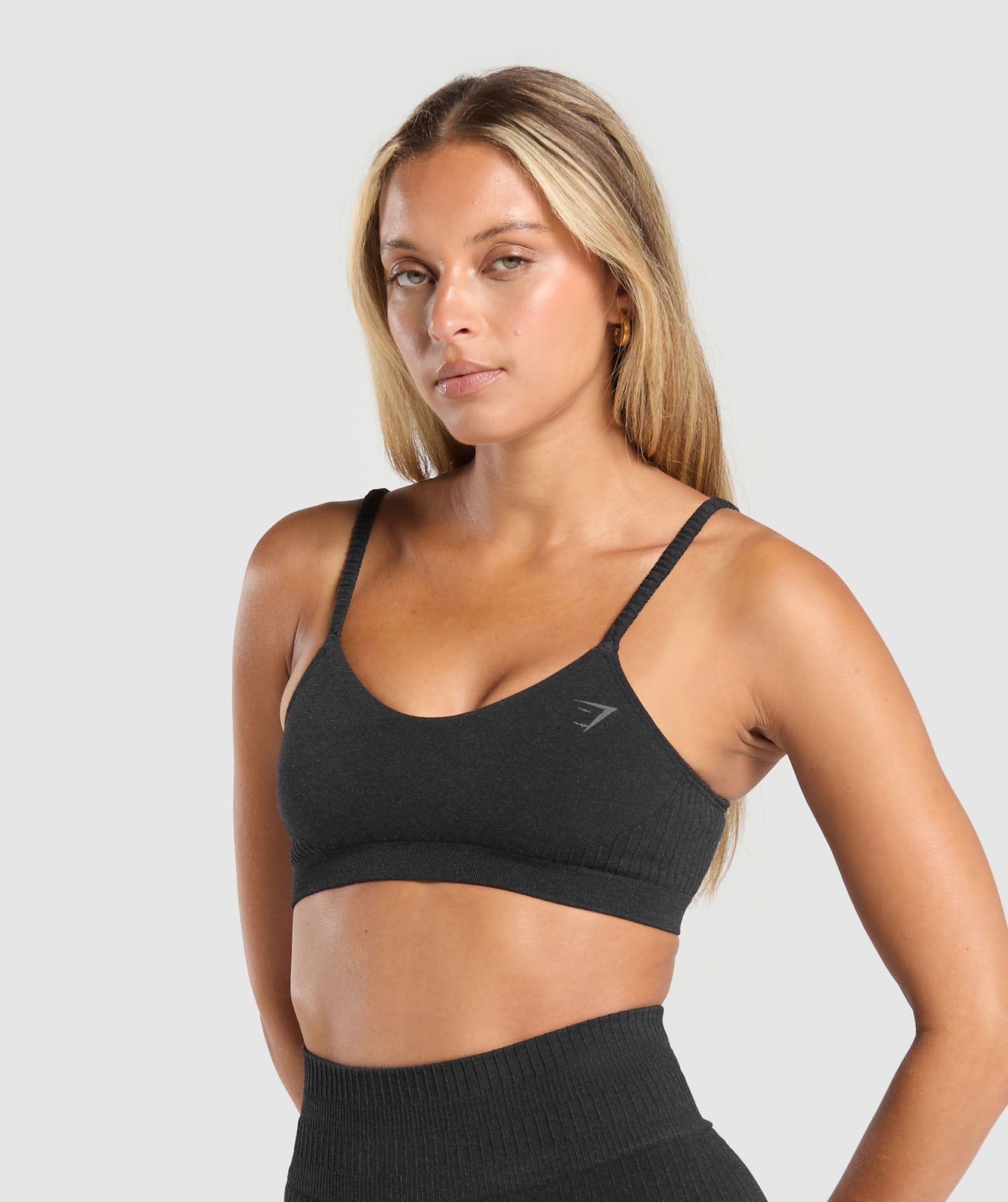 Luxe Seamless Bralette Coal Marl