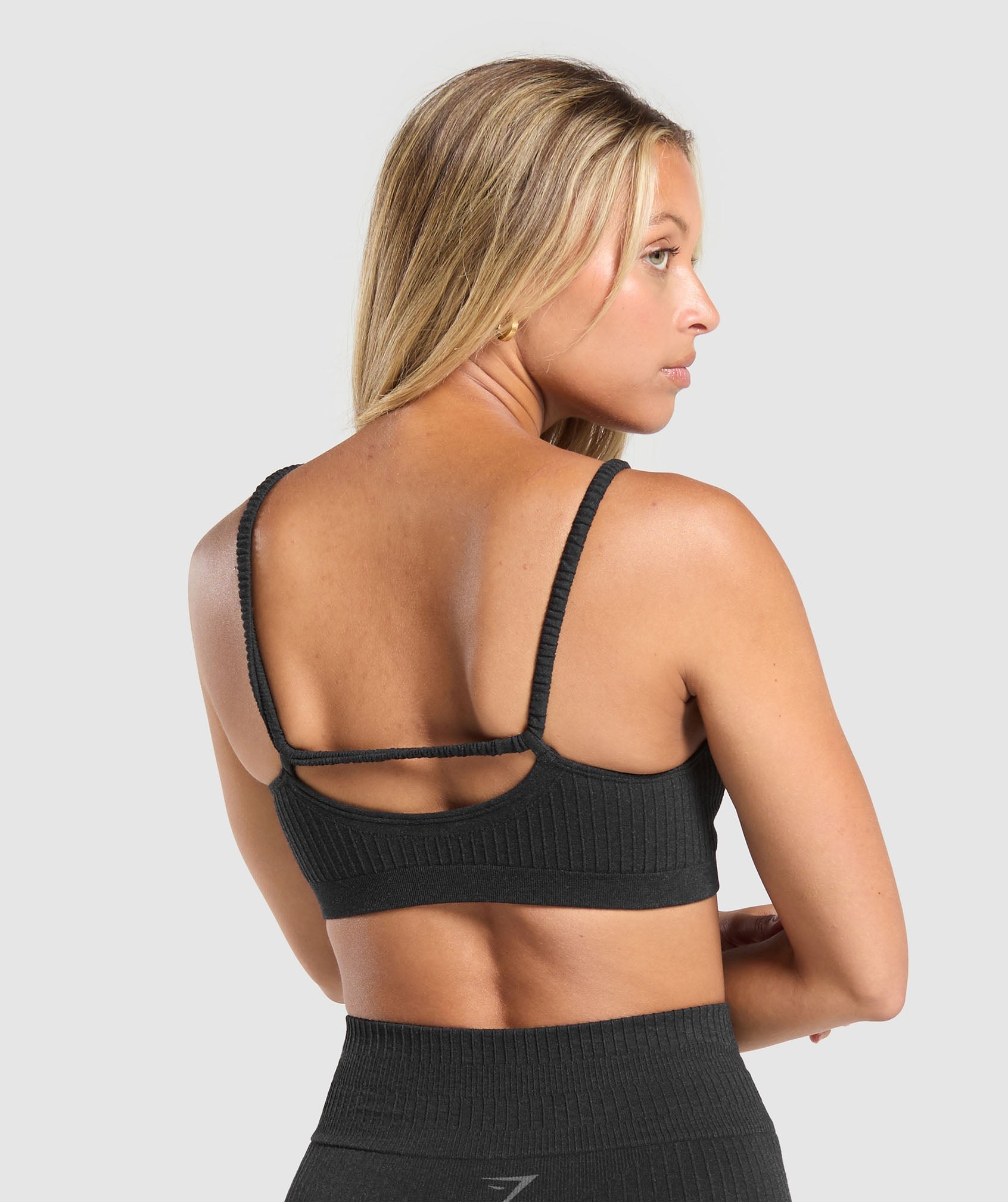 Luxe Seamless Bralette Coal Marl