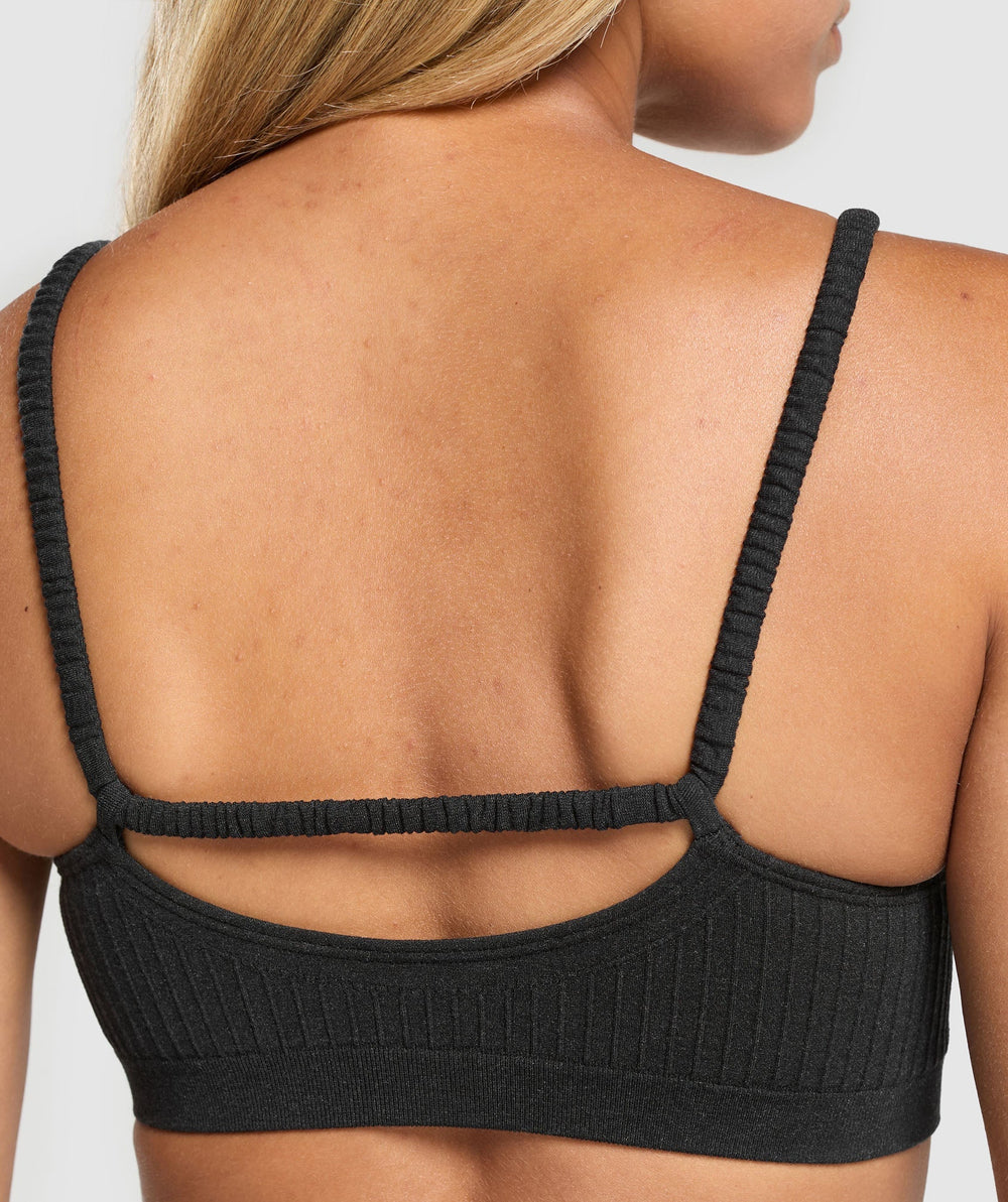 Luxe Seamless Bralette Coal Marl