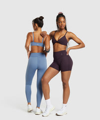 Elevate Twist Front Bralette Plum Brown
