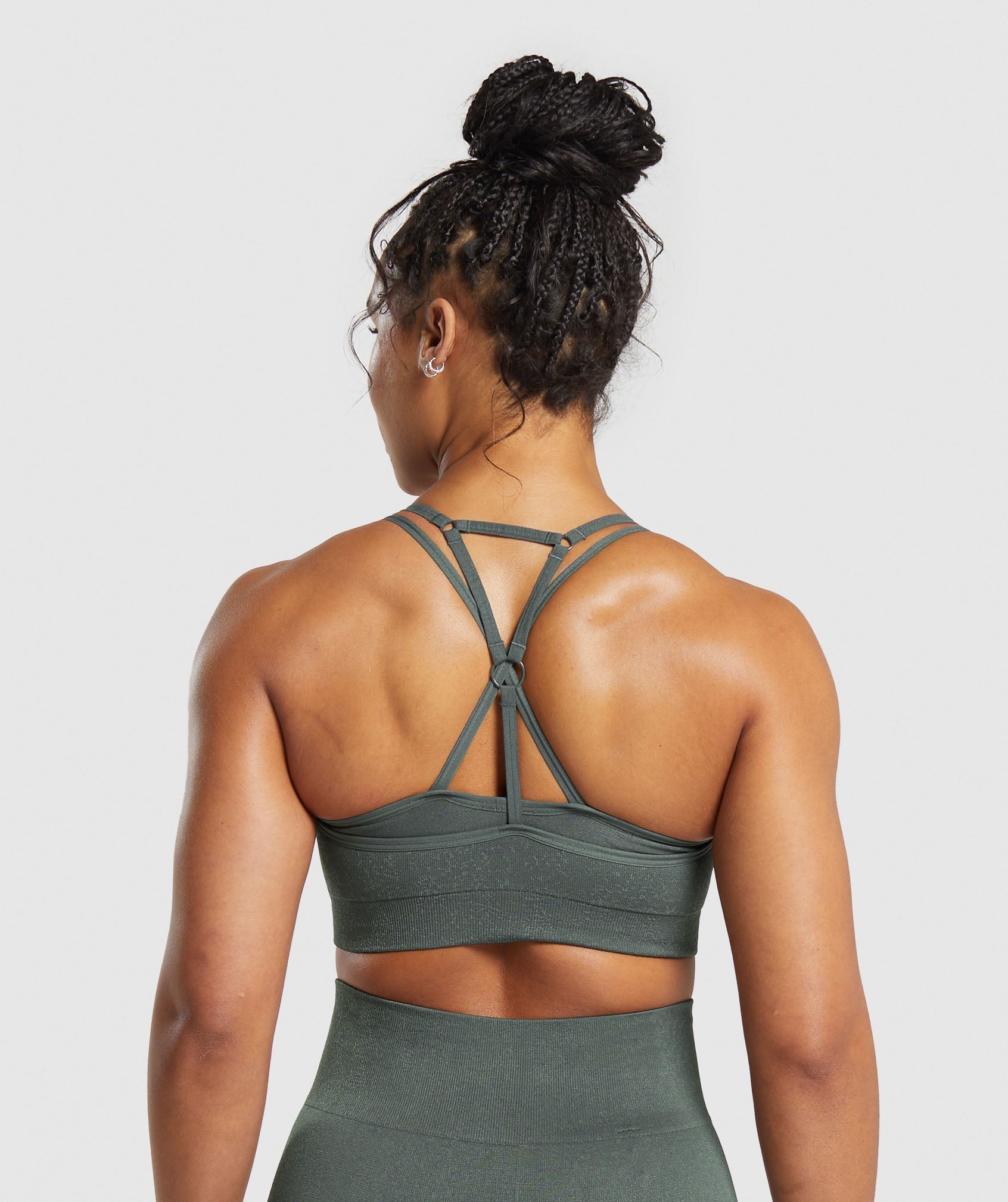 Adapt Fleck Seamless Sports Bra Slate Teal/Cargo Teal