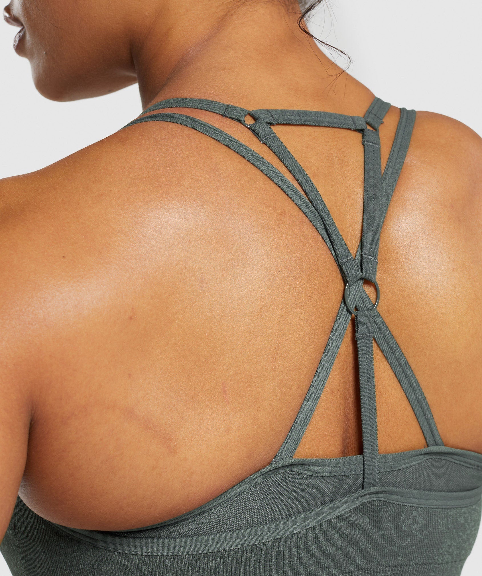 Adapt Fleck Seamless Sports Bra Slate Teal/Cargo Teal
