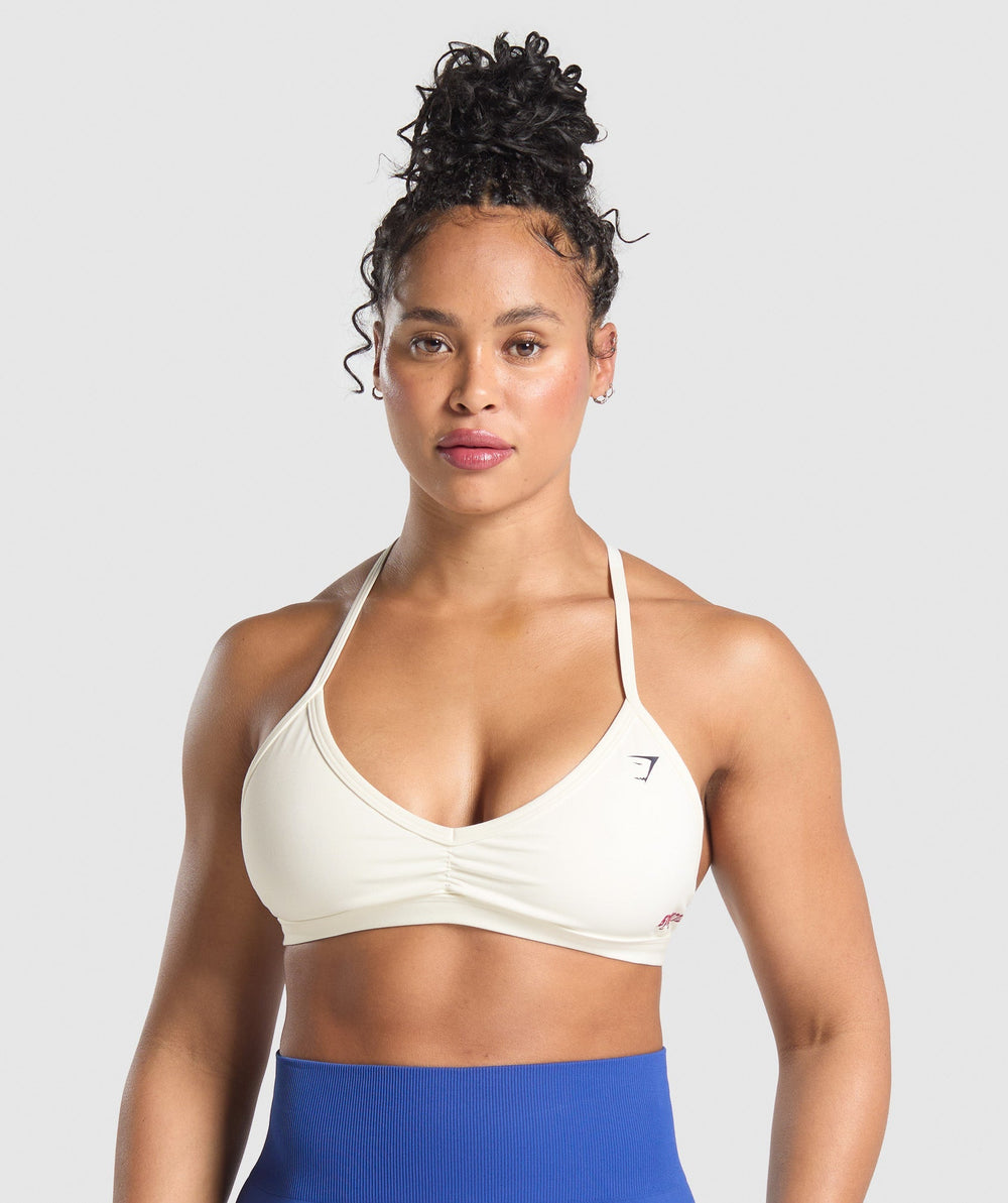 Syd Grows Minimal Sports Bra Soft White