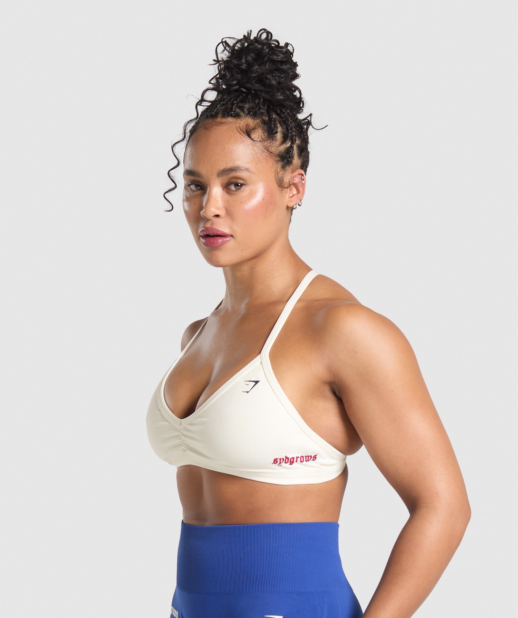 Syd Grows Minimal Sports Bra Soft White