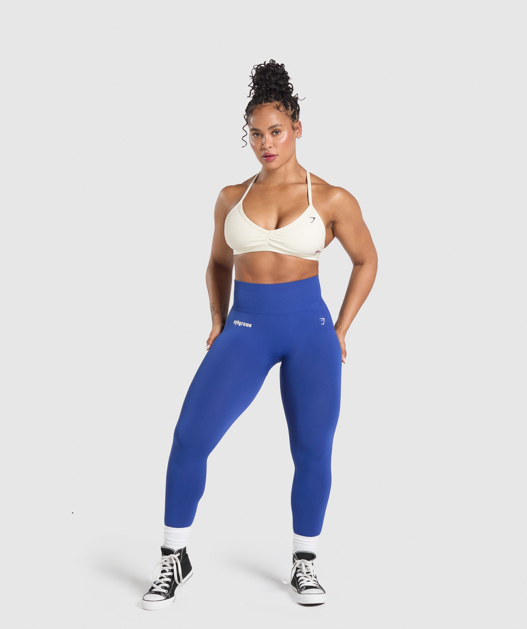 Syd Grows Minimal Sports Bra Soft White