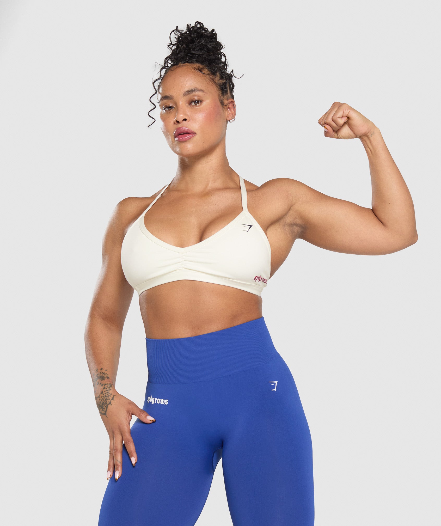 Syd Grows Minimal Sports Bra Soft White