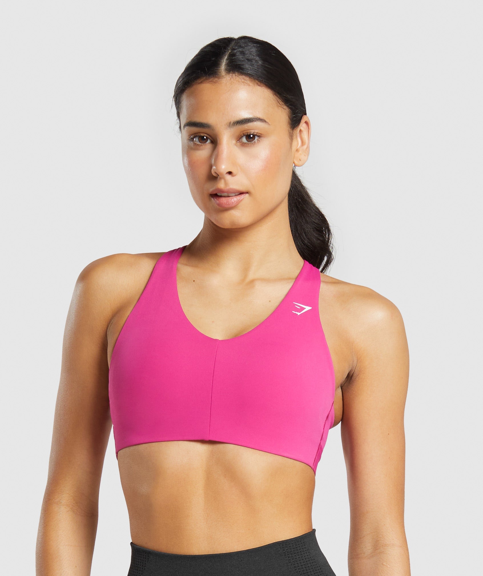 Strappy Back Medium Support Sports Bra Winning Pink