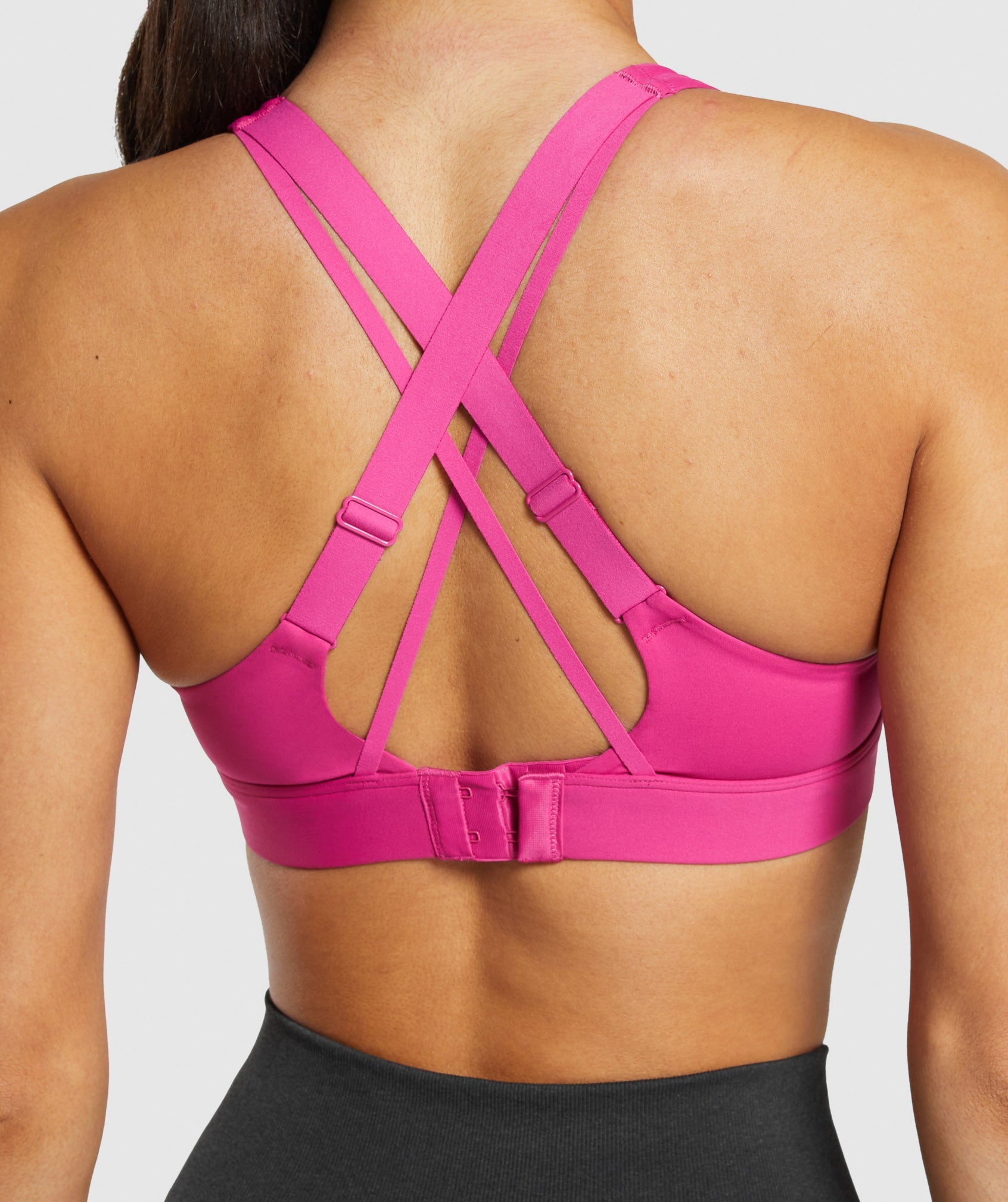 Strappy Back Medium Support Sports Bra Winning Pink