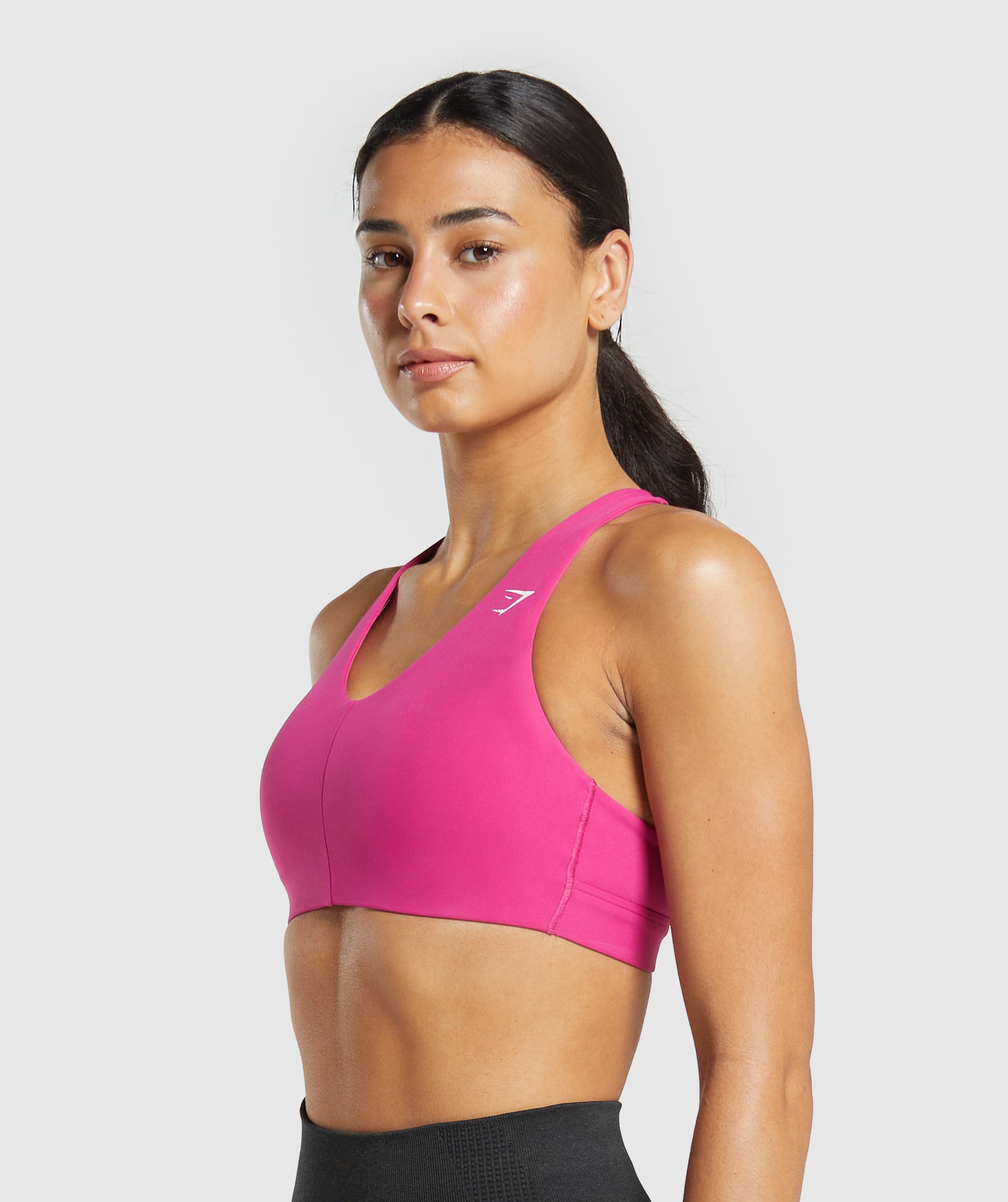 Strappy Back Medium Support Sports Bra Winning Pink